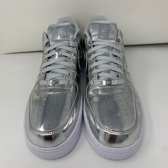 Nike Air Force One Liquid Metal Chrome - Picture 2 of 9